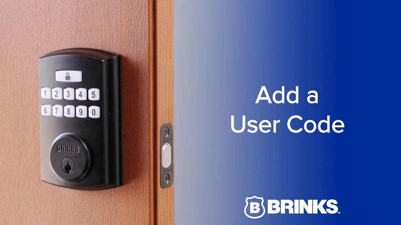 Brinks Electronic Deadbolt -  Adding a User Code thumbnail