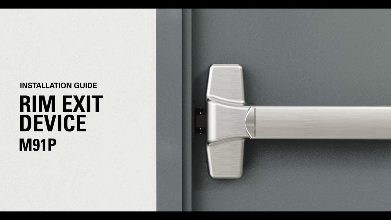 Brinks Commercial Installation Video for M91P Heavy Duty Rim/Panic Exit Device (BC41030) thumbnail
