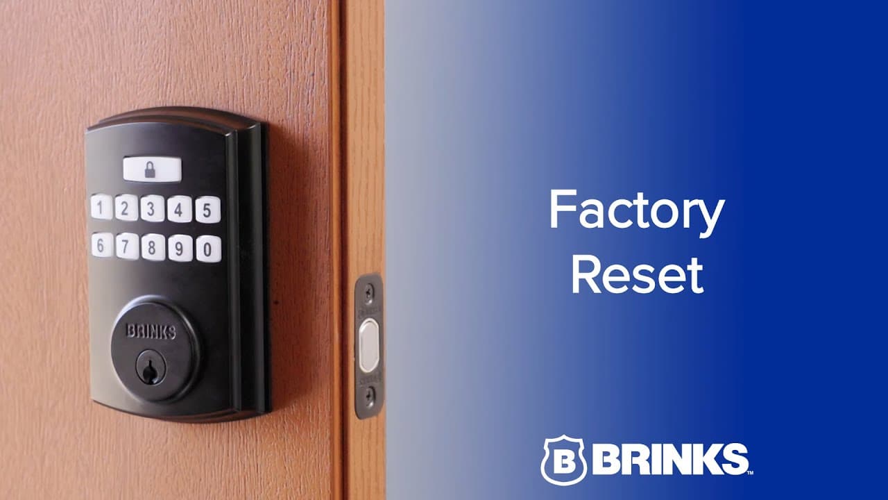 Brinks Electronic Deadbolt -  Factory Reset thumbnail