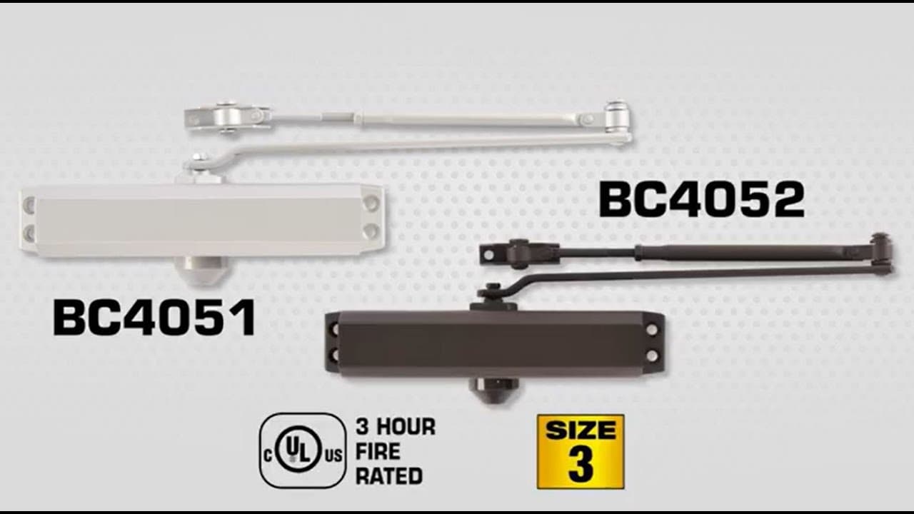 Brinks Commercial BC4051 & BC4052 Medium Duty Door Closer Top Jamb Installation Instructions thumbnail