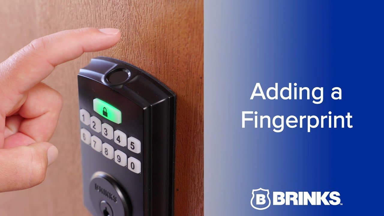 Brinks Electronic Fingerprint Deadbolt - Adding a Fingerprint thumbnail