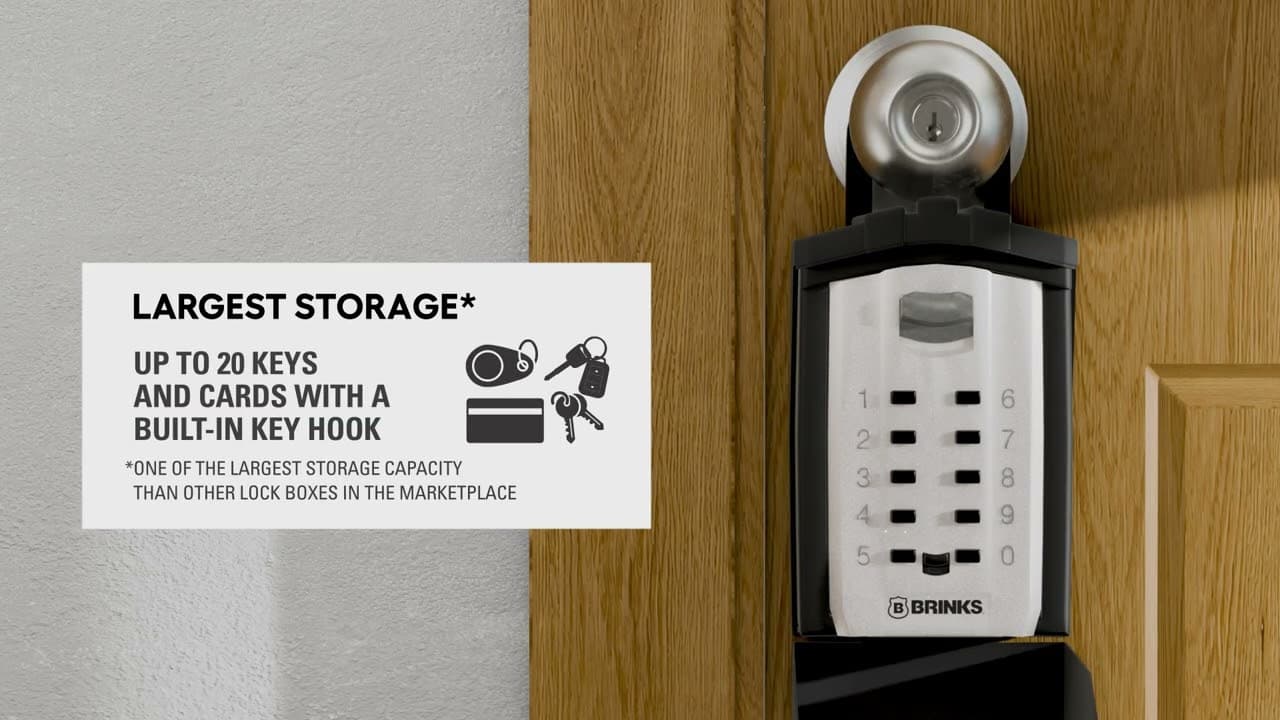 Brinks ShieldTek Pro™ Portable Lock Box | Heavy-Duty Key Storage for Jobsites thumbnail