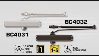 Brinks Commercial BC4031 & BC4032 Heavy Duty Door Closer Parallel Mount Installation Instructions thumbnail