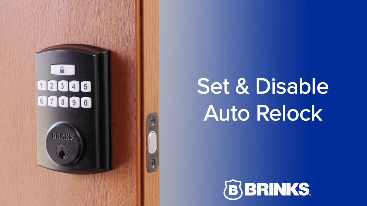 Brinks Electronic Deadbolt -  Set and Disable Auto Relock thumbnail