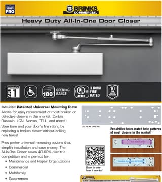 All-In-One Door Closer Sell Sheet