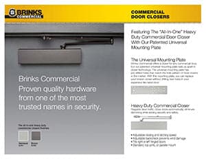 Commercial Door Closers Sell Sheet